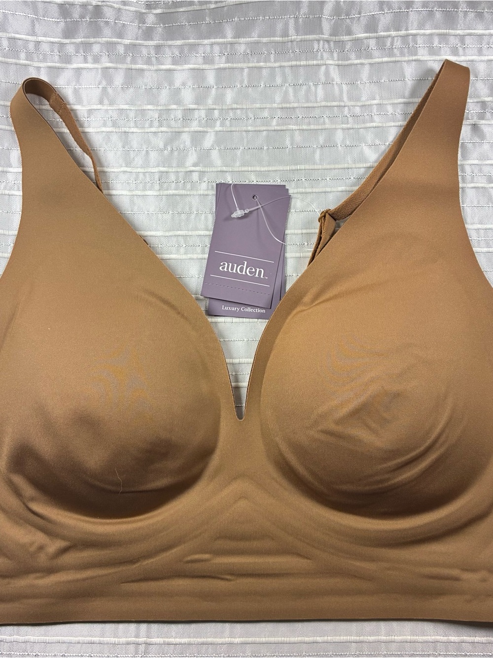 Target Auden Seamless Plunge Bra - Camel/Tan
